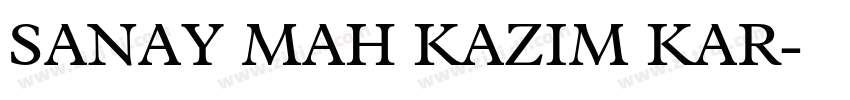SANAY MAH KAZIM KAR字体转换